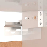 6 Piece TV Cabinet Set High Gloss White Engineered Wood - Extra Image