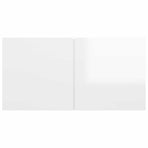 7 Piece TV Cabinet Set High Gloss White Engineered Wood