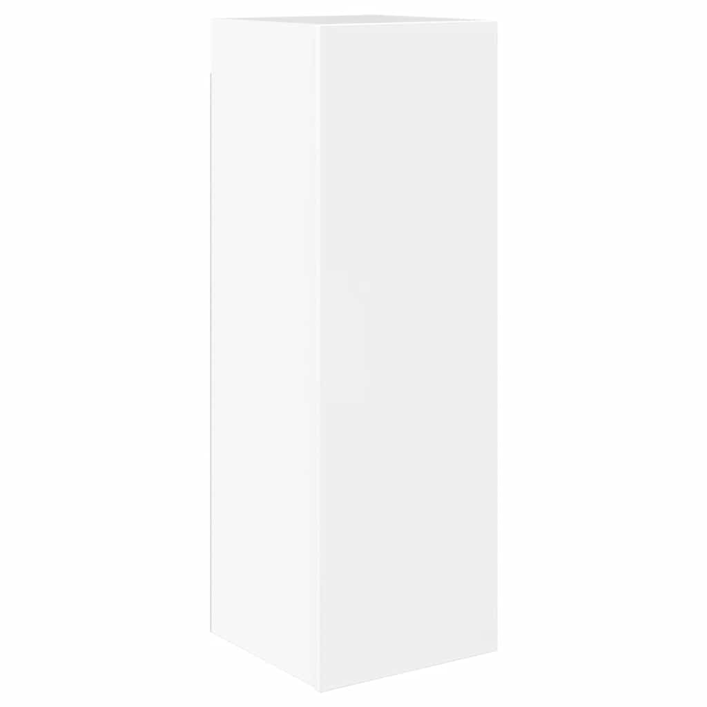 10 Piece TV Cabinet Set High Gloss White Engineered Wood