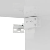 7 Piece TV Cabinet Set High Gloss White Engineered Wood - Extra Image