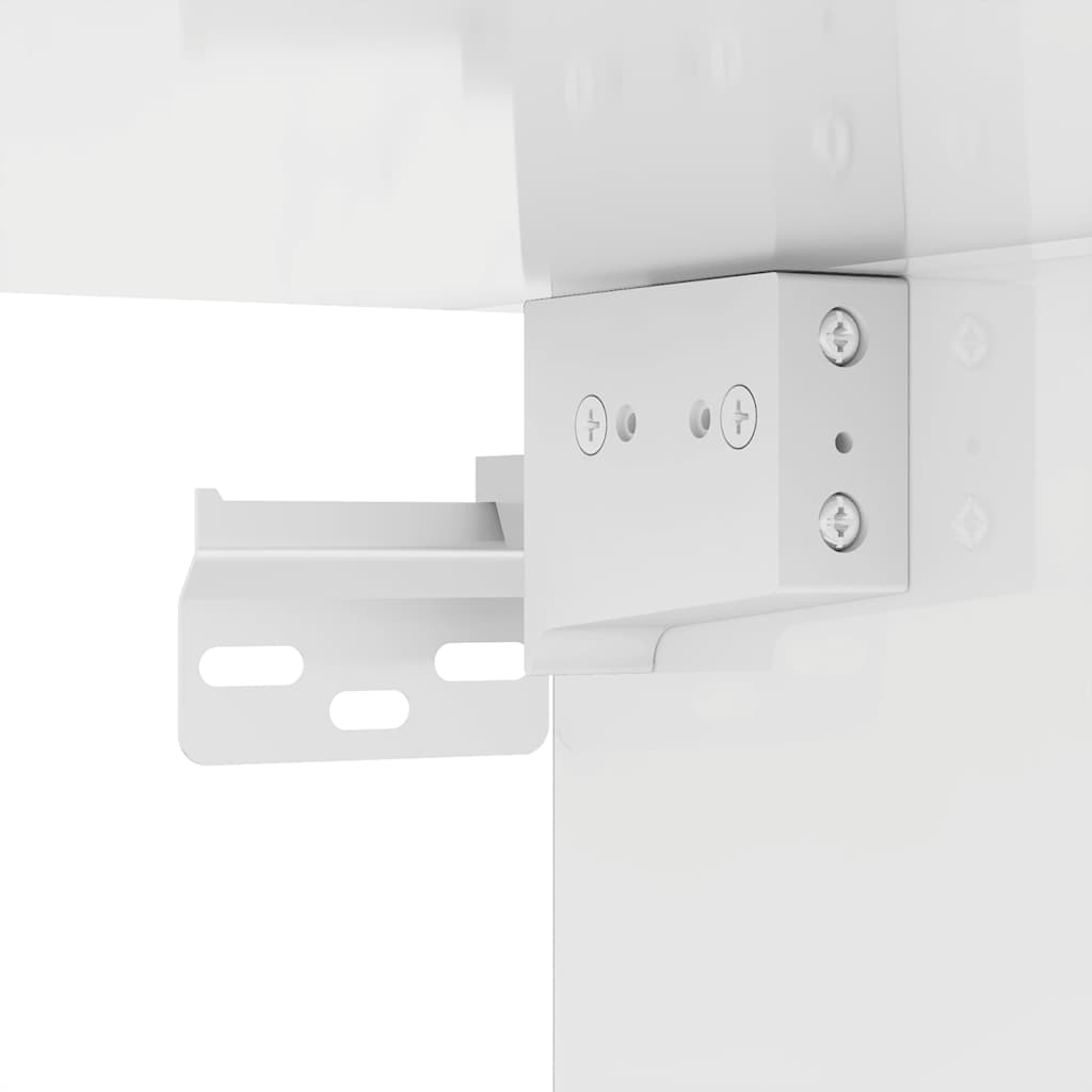 6 Piece TV Cabinet Set High Gloss White Engineered Wood