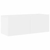 6 Piece TV Cabinet Set High Gloss White Engineered Wood - 45-Degree Angle