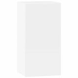 8 Piece TV Cabinet Set High Gloss White Engineered Wood - Rear View