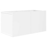 8 Piece TV Cabinet Set High Gloss White Engineered Wood