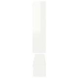8 Piece TV Cabinet Set High Gloss White Engineered Wood