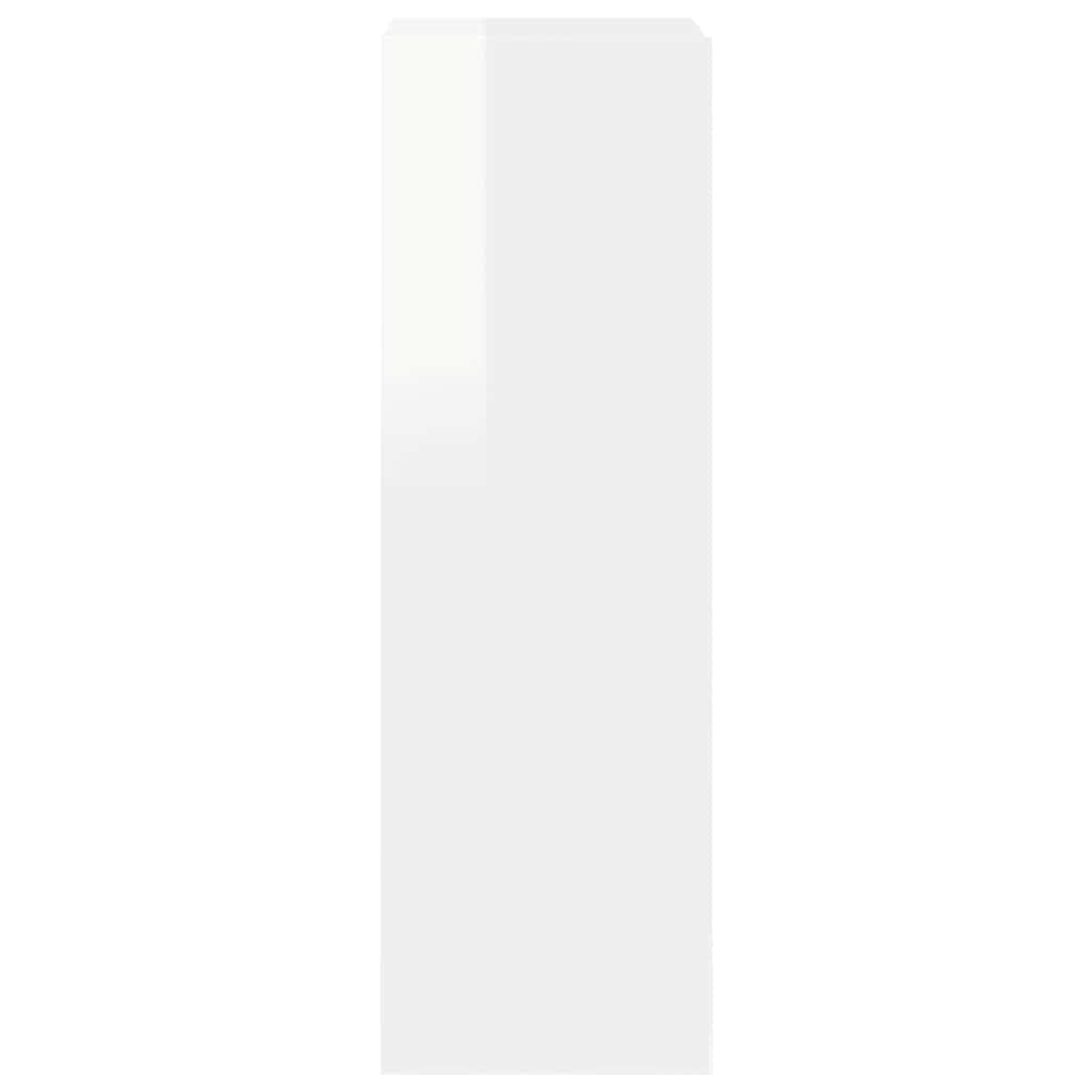 8 Piece TV Cabinet Set High Gloss White Engineered Wood