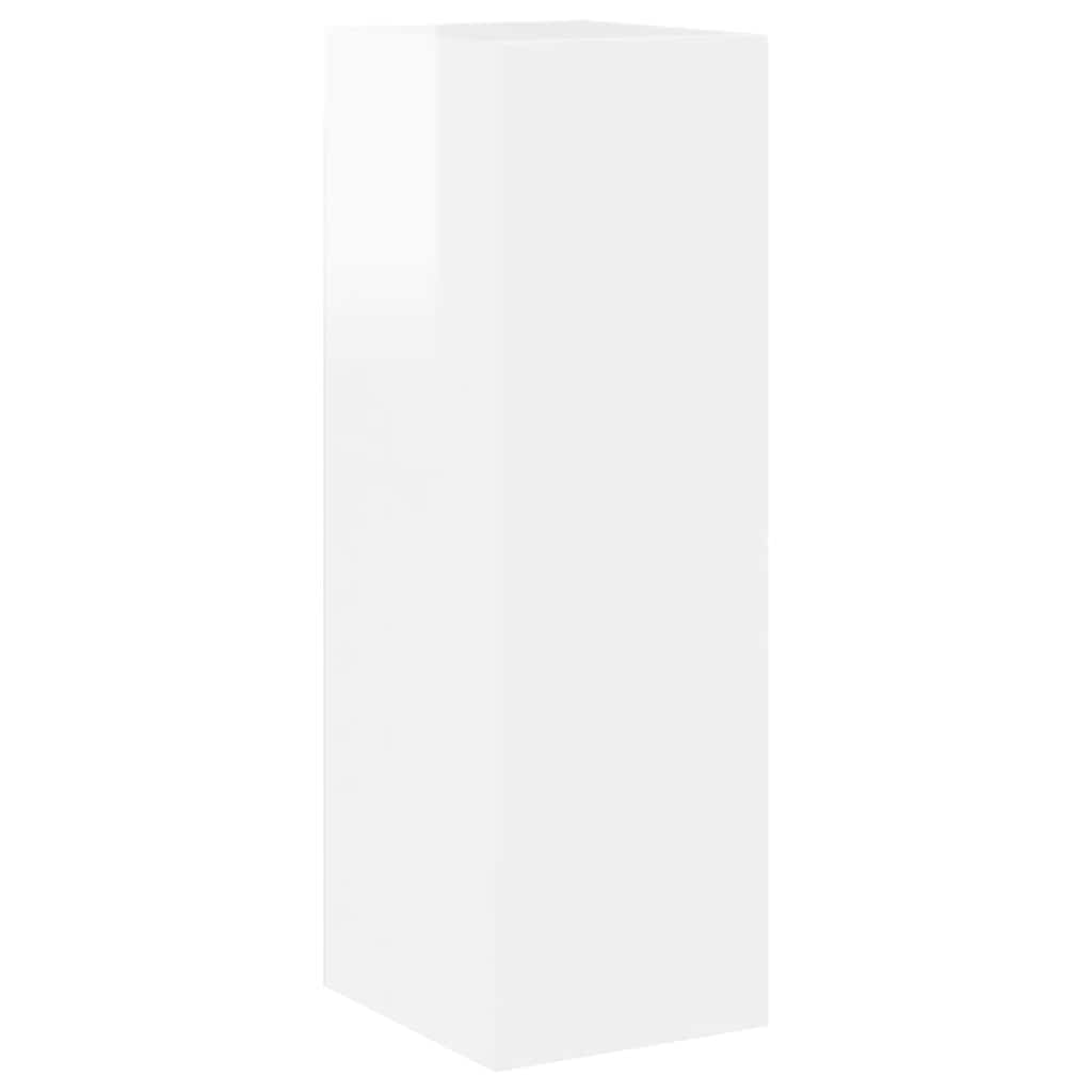 8 Piece TV Cabinet Set High Gloss White Engineered Wood