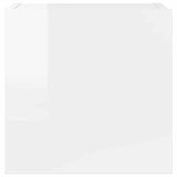8 Piece TV Cabinet Set High Gloss White Engineered Wood - Low Angle
