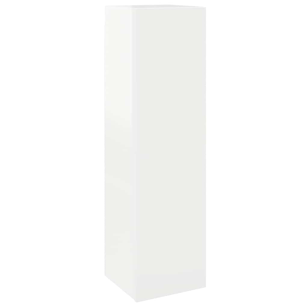 8 Piece TV Cabinet Set High Gloss White Engineered Wood