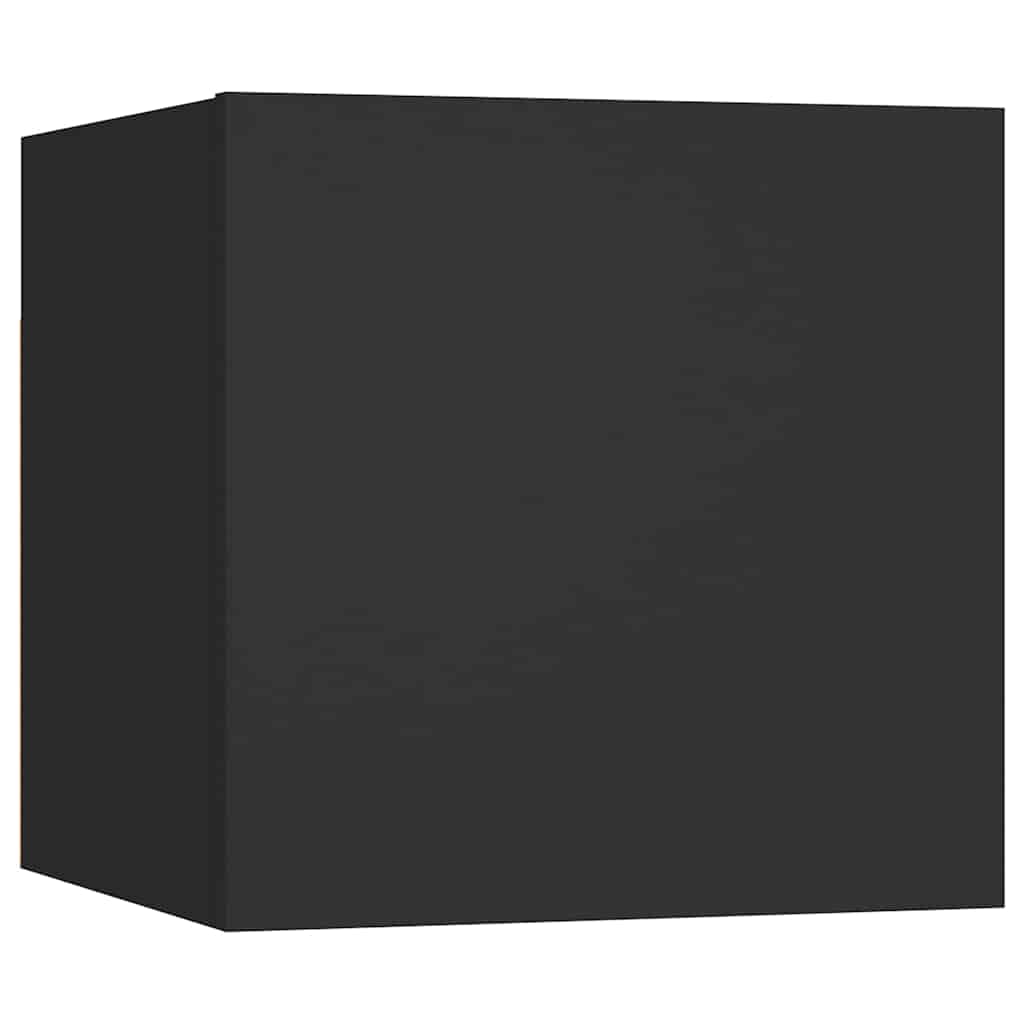 Bedside Cabinet Black 30,5x30x30 cm Engineered Wood