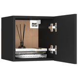 Bedside Cabinet Black 30,5x30x30 cm Engineered Wood
