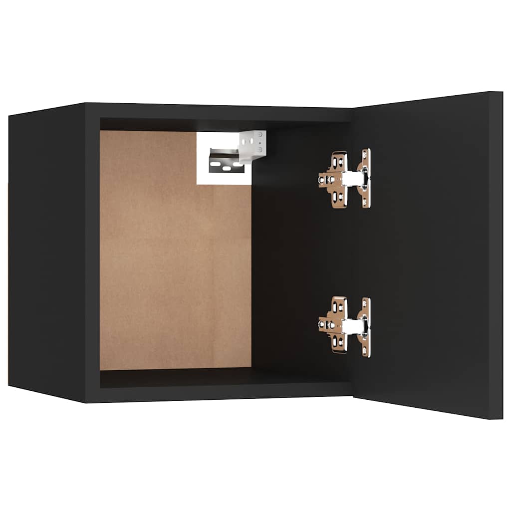 Bedside Cabinet Black 30,5x30x30 cm Engineered Wood