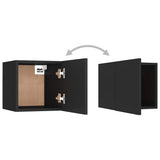Bedside Cabinet Black 30,5x30x30 cm Engineered Wood
