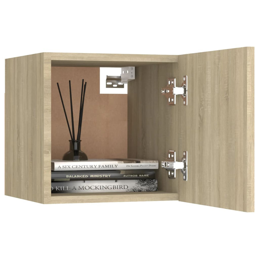Bedside Cabinet Sonoma Oak 30,5x30x30 cm Engineered Wood