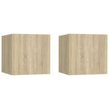 Bedside Cabinets 2 pcs Sonoma Oak 30.5x30x30 cm Engineered Wood