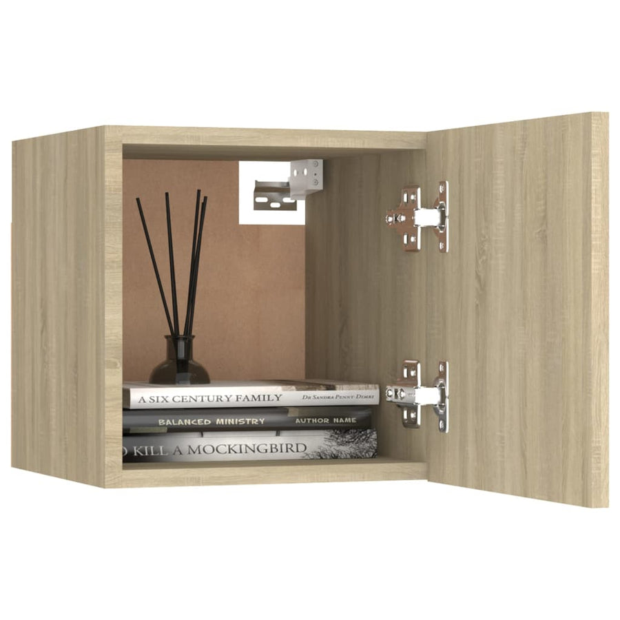 Bedside Cabinets 2 pcs Sonoma Oak 30,5x30x30 cm Engineered Wood