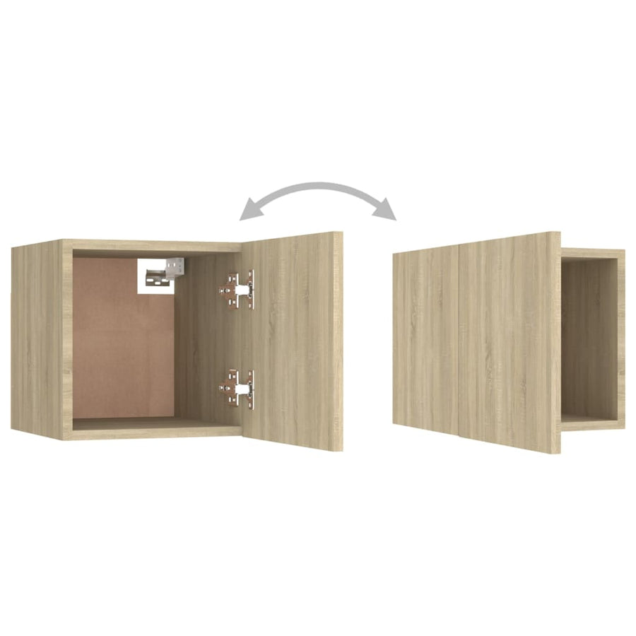 Bedside Cabinets 2 pcs Sonoma Oak 30,5x30x30 cm Engineered Wood