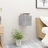 Bedside Cabinets 2 pcs Concrete Grey 30.5x30x30 cm Engineered Wood - Front View