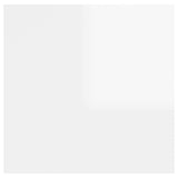 Bedside Cabinet High Gloss White 30.5x30x30 cm Engineered Wood - 45-Degree Angle