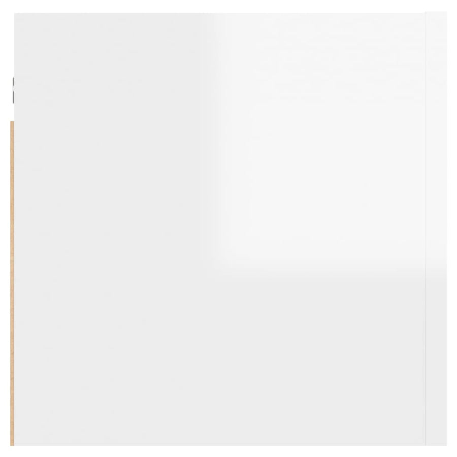 Bedside Cabinet High Gloss White 30,5x30x30 cm Engineered Wood