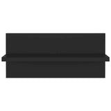 Wall Shelves 2 pcs Black 40x11.5x18 cm Engineered Wood