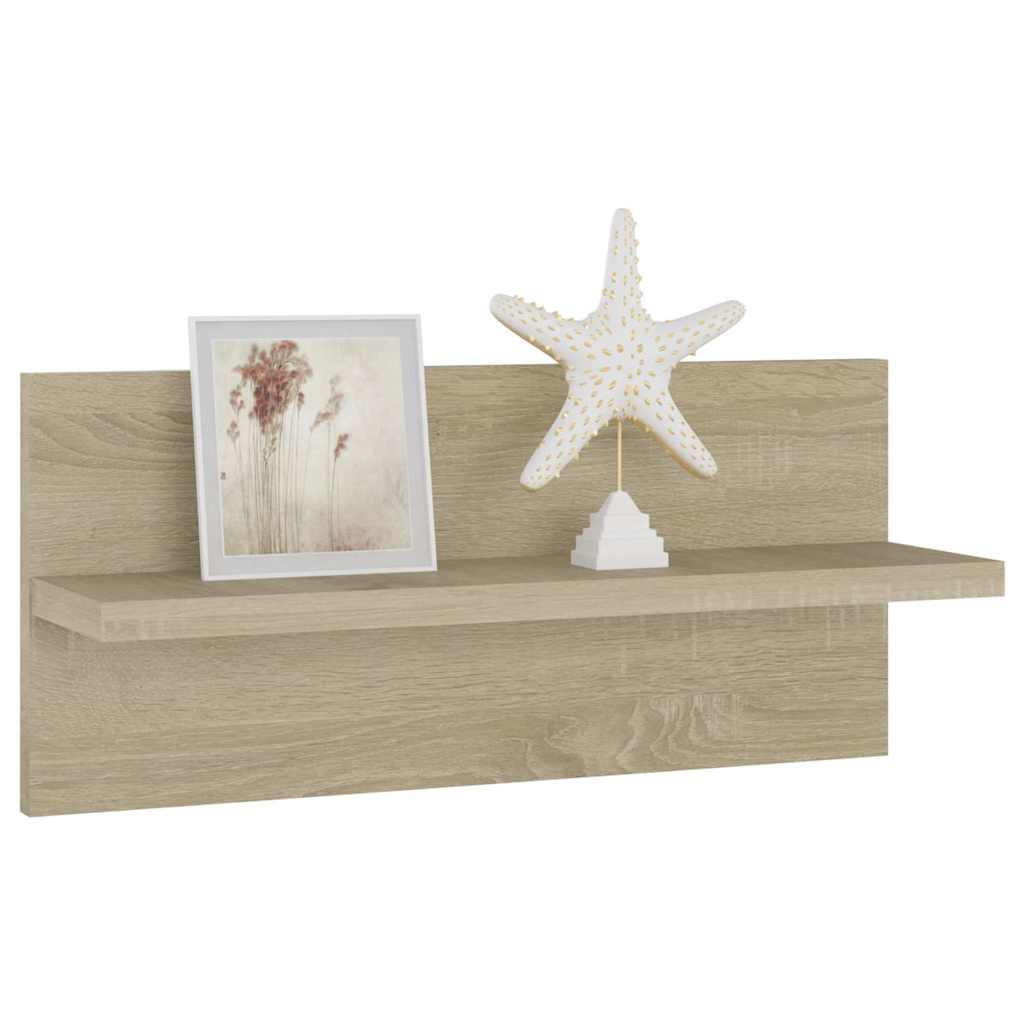 Wall Shelves 2 pcs Sonoma Oak 40x11.5x18 cm Engineered Wood