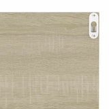 Wall Shelves 4 pcs White and Sonoma Oak 40x11.5x18cm - Low Angle
