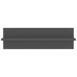 Wall Shelves 2 pcs Grey 60x11.5x18 cm Engineered Wood - Rear View