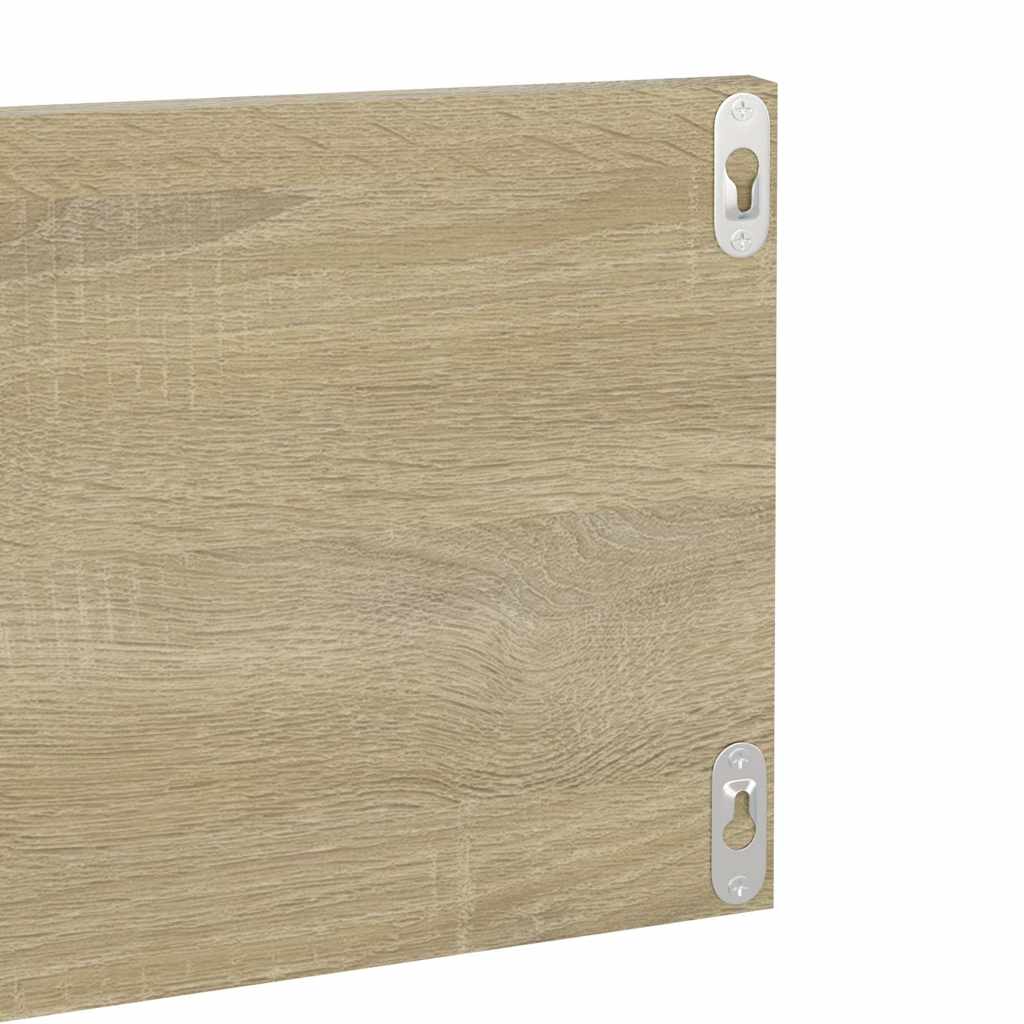 Wall Shelves 4 pcs Sonoma Oak 80x11.5x18 cm Engineered Wood