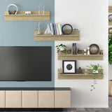 Wall Shelves 4 pcs Sonoma Oak 80x11.5x18 cm Engineered Wood
