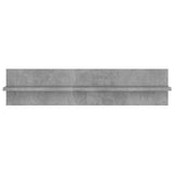 Wall Shelves 4 pcs Concrete Grey 80x11.5x18 cm Engineered Wood