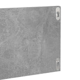 Wall Shelves 4 pcs Concrete Grey 80x11.5x18 cm Engineered Wood - Rear View