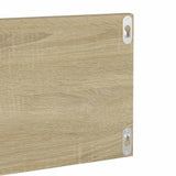 Wall Shelves 2 pcs White and Sonoma Oak 80x11.5x18 cm Engineered Wood