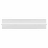 Wall Shelves 2 pcs High Gloss White 80x11.5x18 cm Engineered Wood - Top-Down View