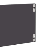 Wall Shelves 2 pcs High Gloss Grey 80x11.5x18 cm Engineered Wood - Rear View