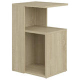 Side Table Sonoma Oak 36x30x56 cm Engineered Wood - Front View