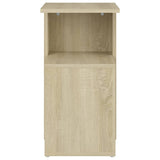 Side Table Sonoma Oak 36x30x56 cm Engineered Wood - 45-Degree Angle
