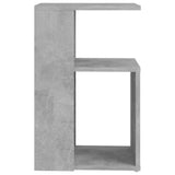 Side Table Concrete Grey 36x30x56 cm Engineered Wood - Top-Down View