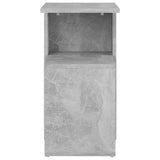 Side Table Concrete Grey 36x30x56 cm Engineered Wood - 45-Degree Angle