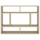 Wall Shelf Sonoma Oak 75x16x55 cm Engineered Wood - Top-Down View