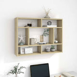 Wall Shelf Sonoma Oak 75x16x55 cm Engineered Wood