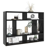 Wall Shelf High Gloss Black 75x16x55 cm Engineered Wood