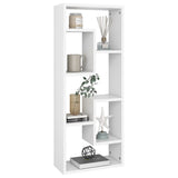 Wall Shelf White 36x16x90 cm Engineered Wood - Side View