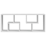 Wall Shelf White 36x16x90 cm Engineered Wood