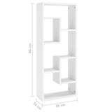 Wall Shelf White 36x16x90 cm Engineered Wood - Extra Image
