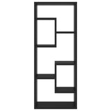 Wall Shelf Black 36x16x90 cm Engineered Wood - Top-Down View