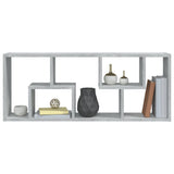 Wall Shelf Concrete Grey 36x16x90 cm Engineered Wood - Close-Up Angle