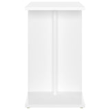 Side Table White 50x30x50 cm Engineered Wood - Rear View