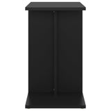 Side Table Black 50x30x50 cm Engineered Wood - Rear View