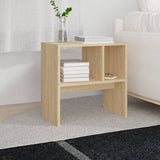 Side Table Sonoma Oak 50x30x50 cm Engineered Wood - Top-Down View